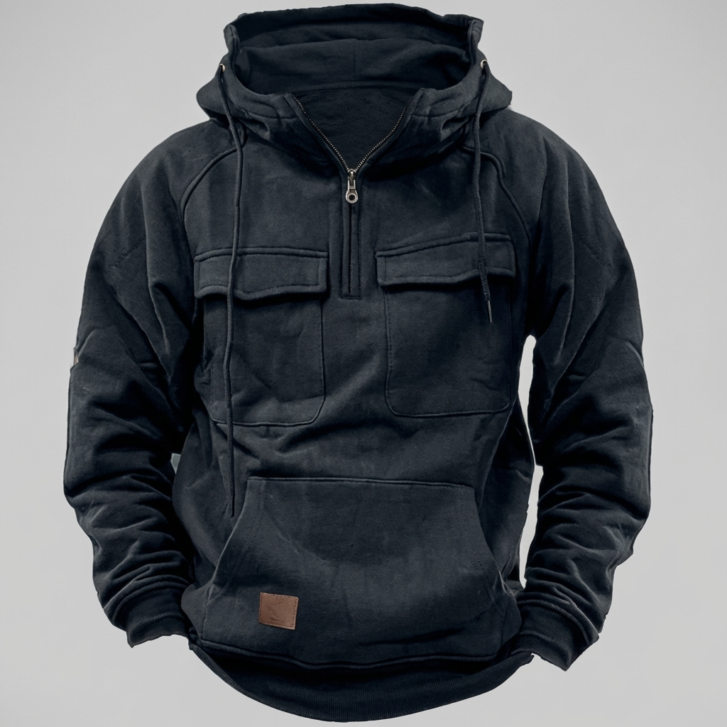 Chaqueta Hoodie Moto Retro para Hombres