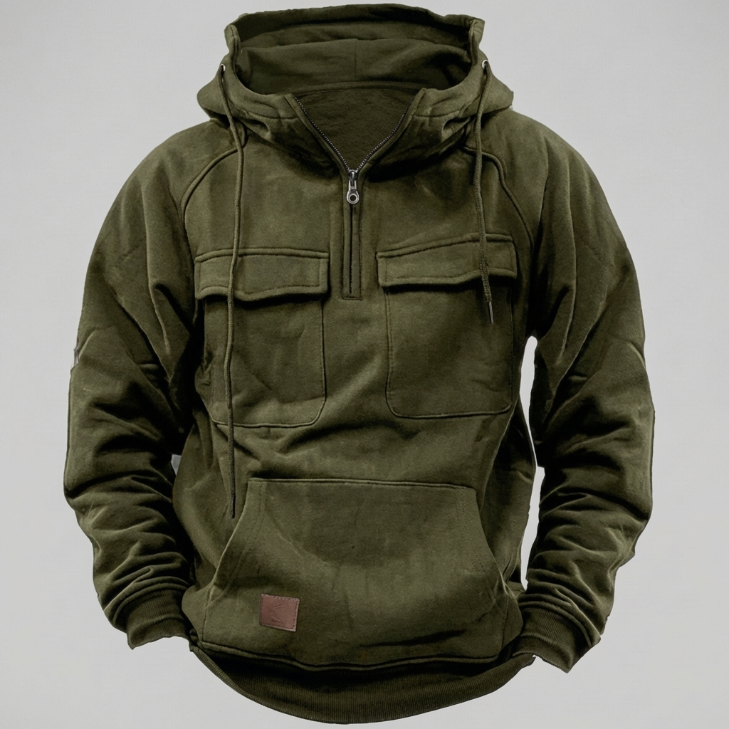 Chaqueta Hoodie Moto Retro para Hombres
