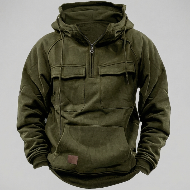 Chaqueta Hoodie Moto Retro para Hombres