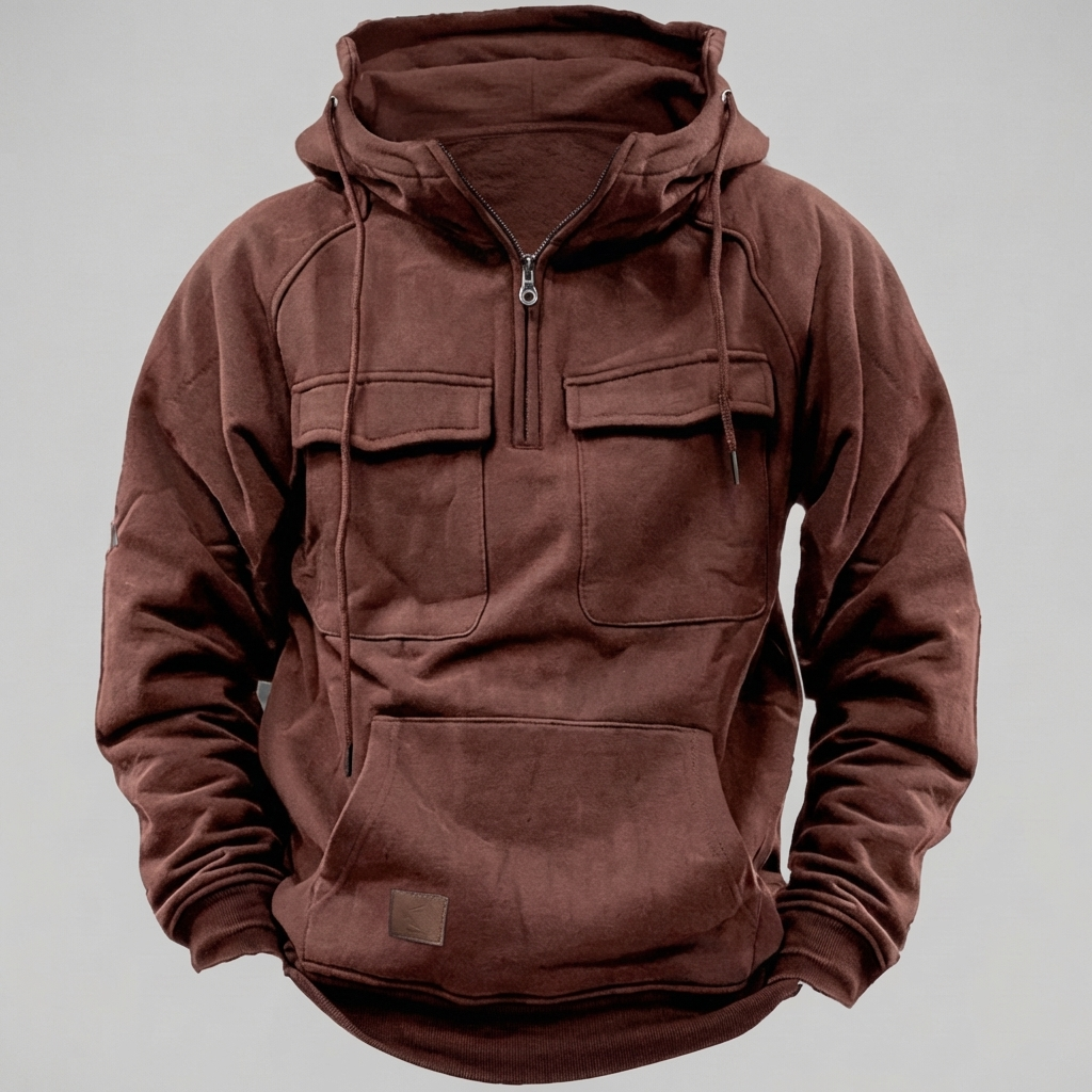 Chaqueta Hoodie Moto Retro para Hombres
