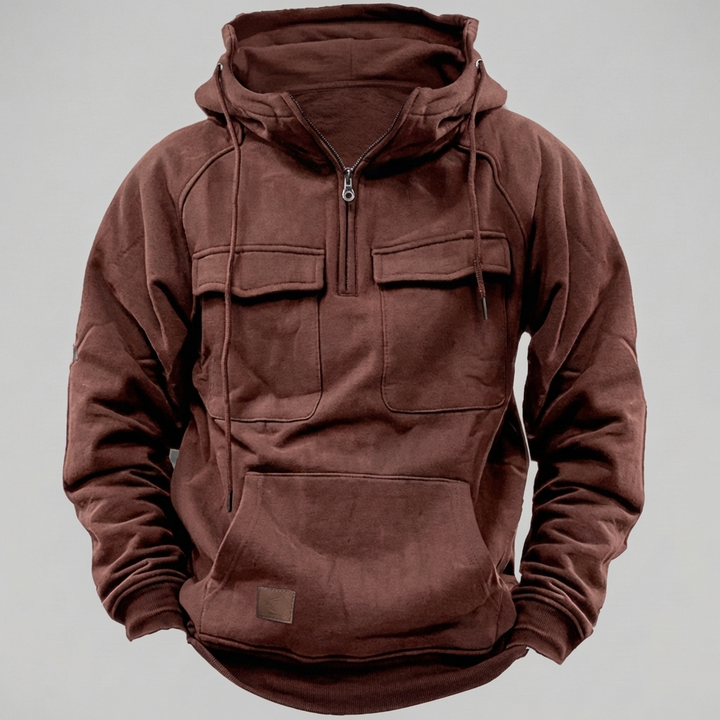 Chaqueta Hoodie Moto Retro para Hombres