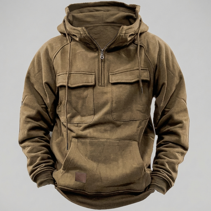 Chaqueta Hoodie Moto Retro para Hombres