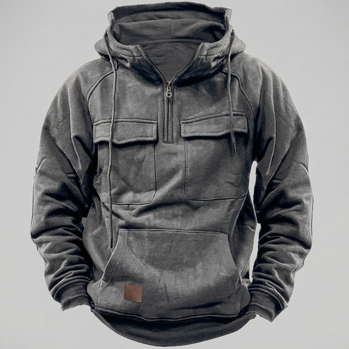 Chaqueta Hoodie Moto Retro para Hombres