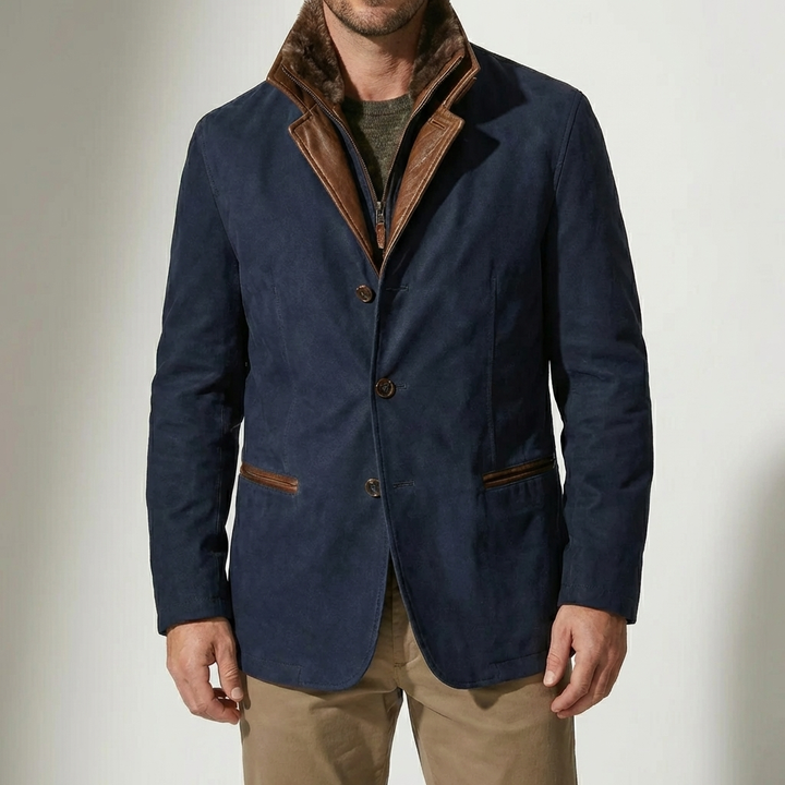 Chaqueta de Botón Frontal para Hombre Inspirada en el Patrimonio