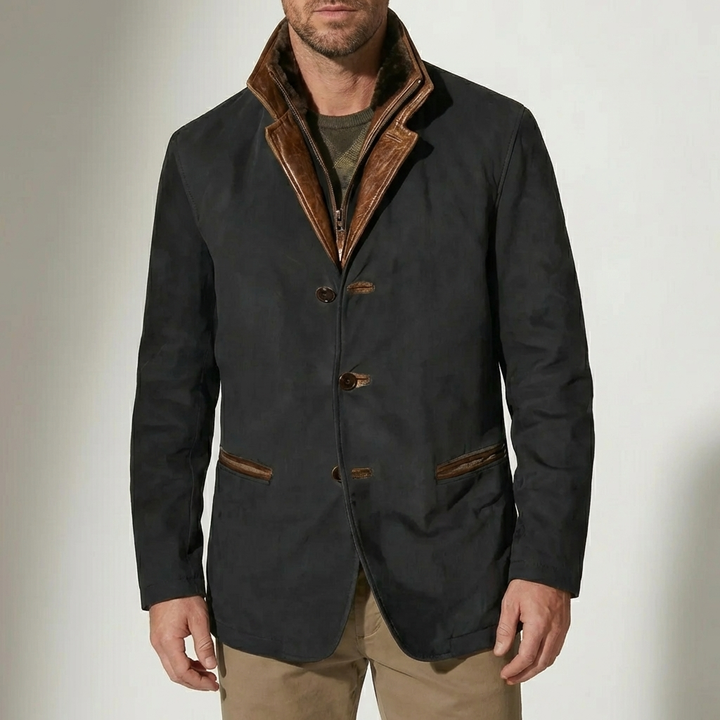 Chaqueta de Botón Frontal para Hombre Inspirada en el Patrimonio