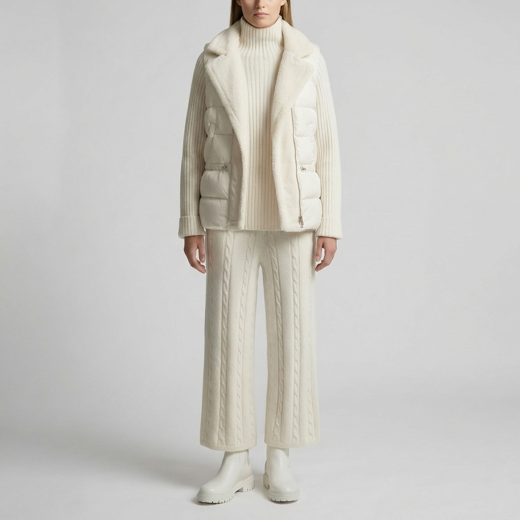 Conjunto de Tejido de Invierno Aislado de 3 Piezas
