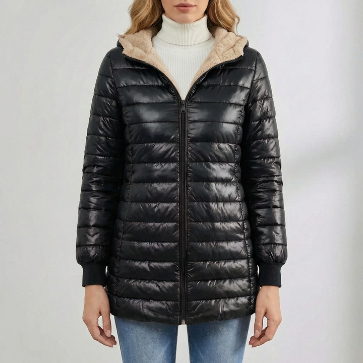Chaqueta de Invierno Casual Aislada con Acolchamiento