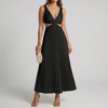 Vestido Sin Mangas con Espalda Descubierta Sophisticación Graciosa para Mujeres