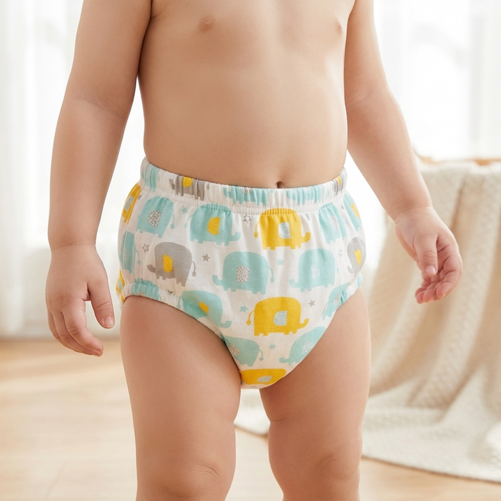 Pantalones de Entrenamiento para Bebés de Algodón Reutilizables de 6 Capas