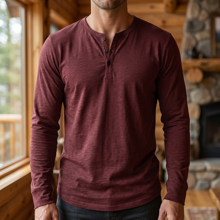 Camisa Casual de Manga Larga Transpirable para Hombres