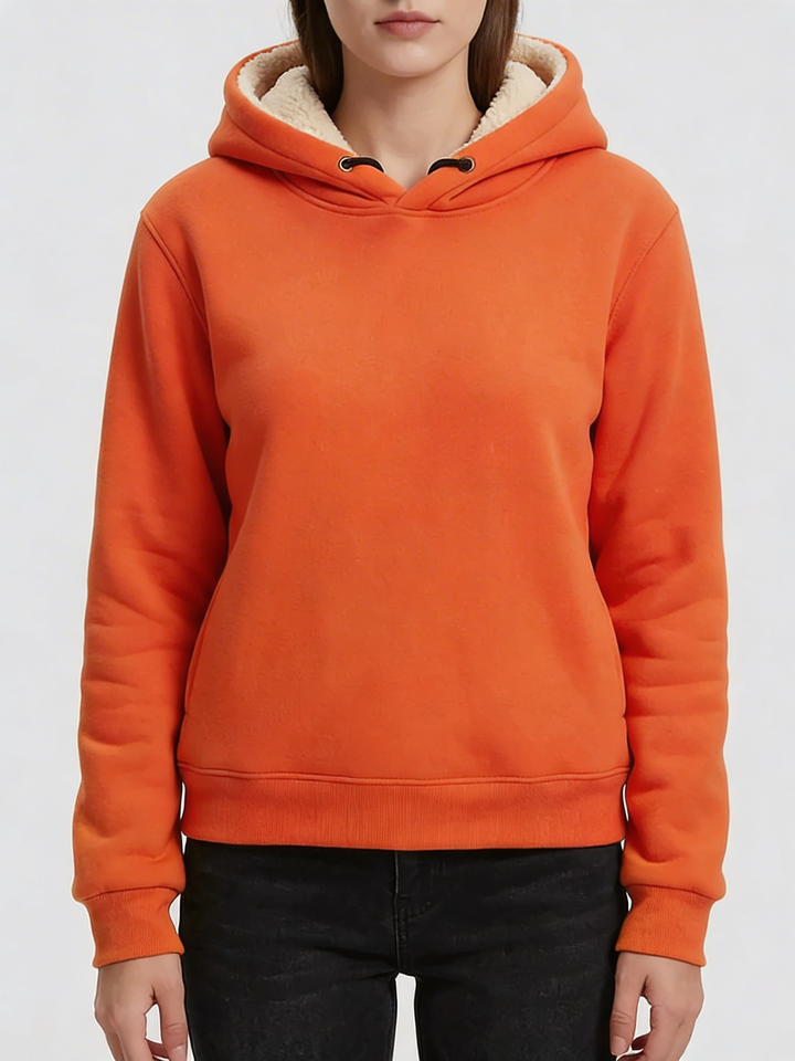 Sudadera con Capucha Forrada de Polar para Mujeres