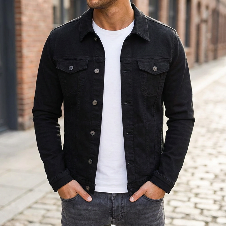 Chaqueta de Denim Casual para Hombres