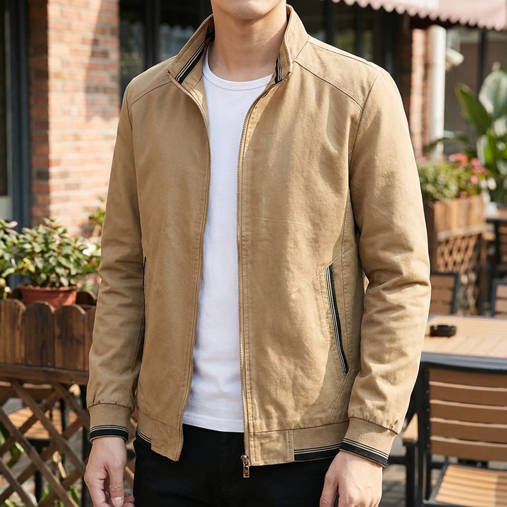 Chaqueta Bomber de Algodón Estilosa para Hombres