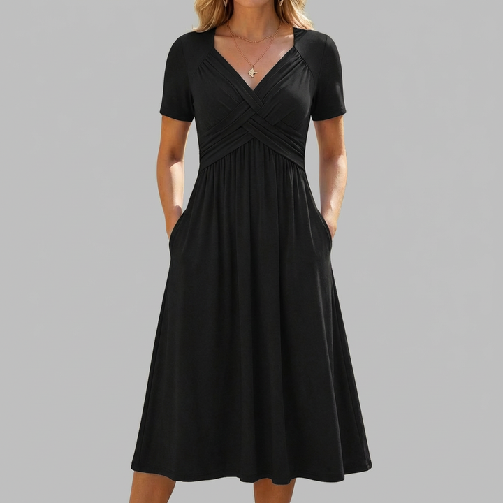 Vestido Corto Cruzado para Mujeres