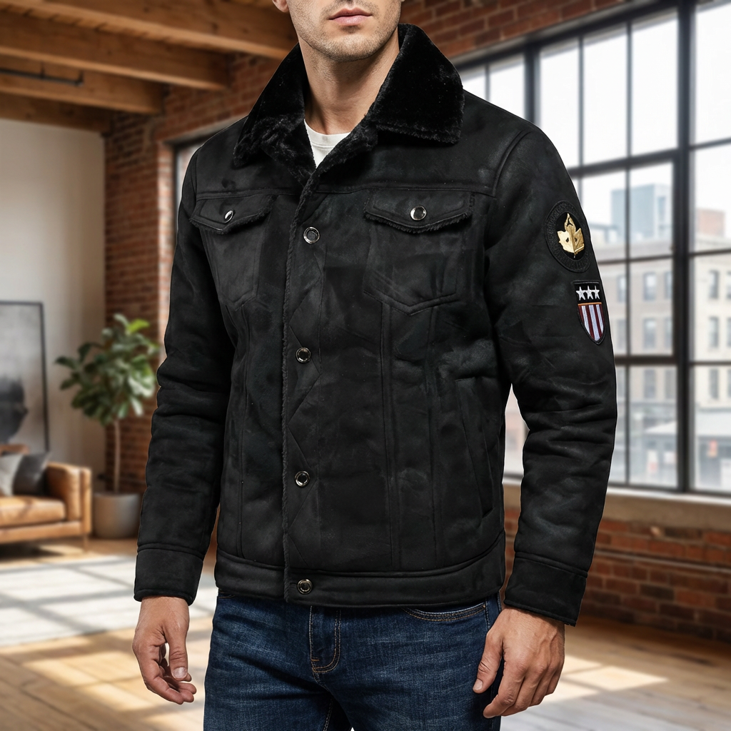 Estilo Calidez - Chaqueta Bomber de Invierno para Hombres