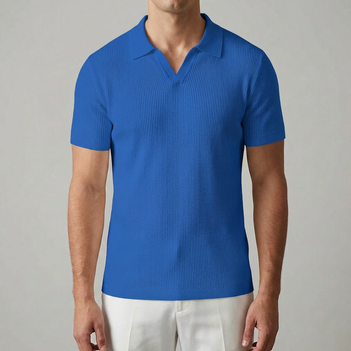 Camisa Polo Casual Sin Botones para Hombres
