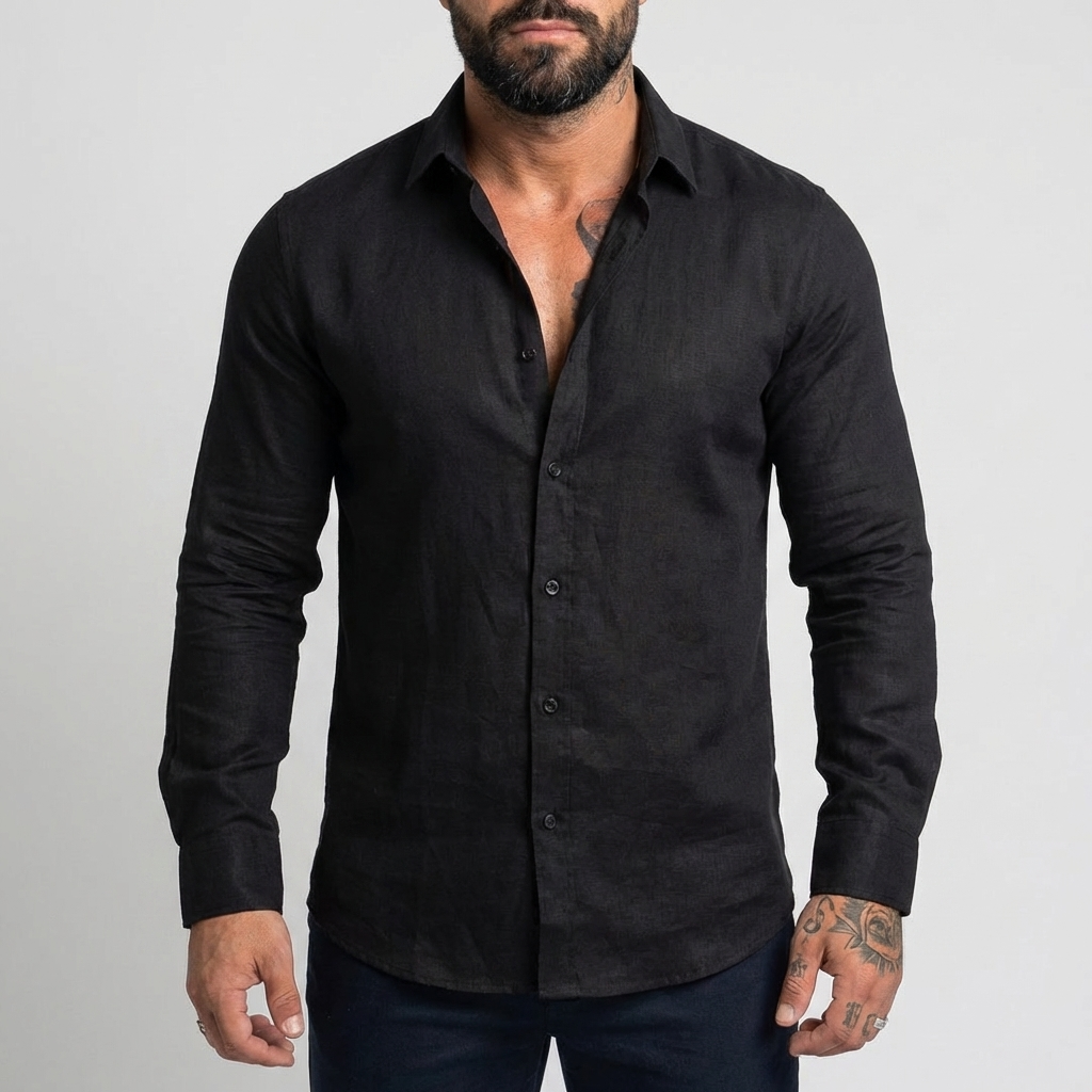 Camisas Casuales de Mangas Largas para Hombres
