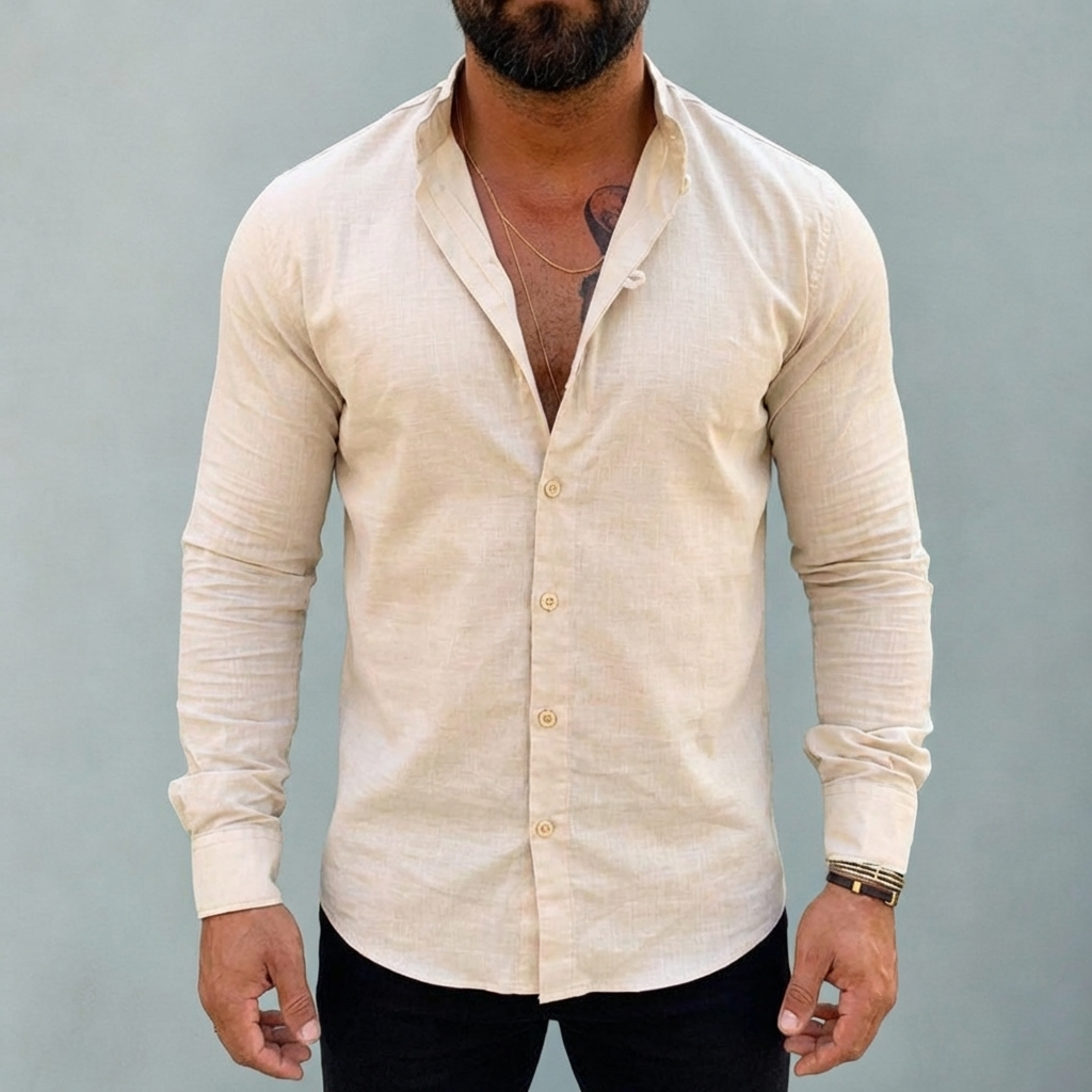 Camisas Casuales de Mangas Largas para Hombres