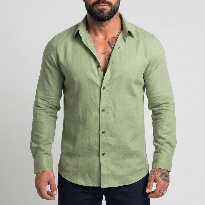 Camisas Casuales de Mangas Largas para Hombres