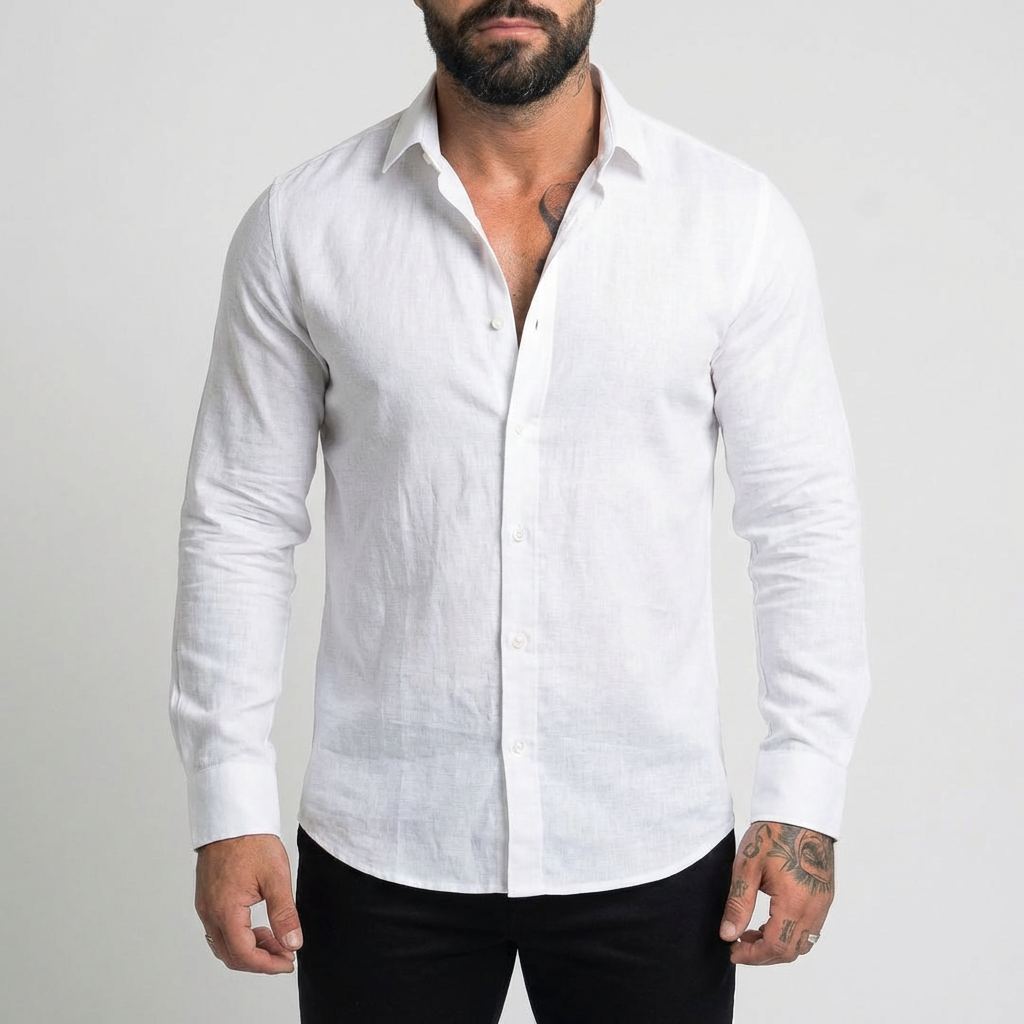 Camisas Casuales de Mangas Largas para Hombres