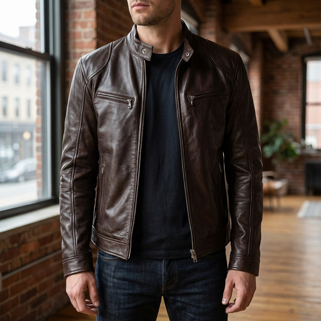 Chaqueta de Cuero para Hombres