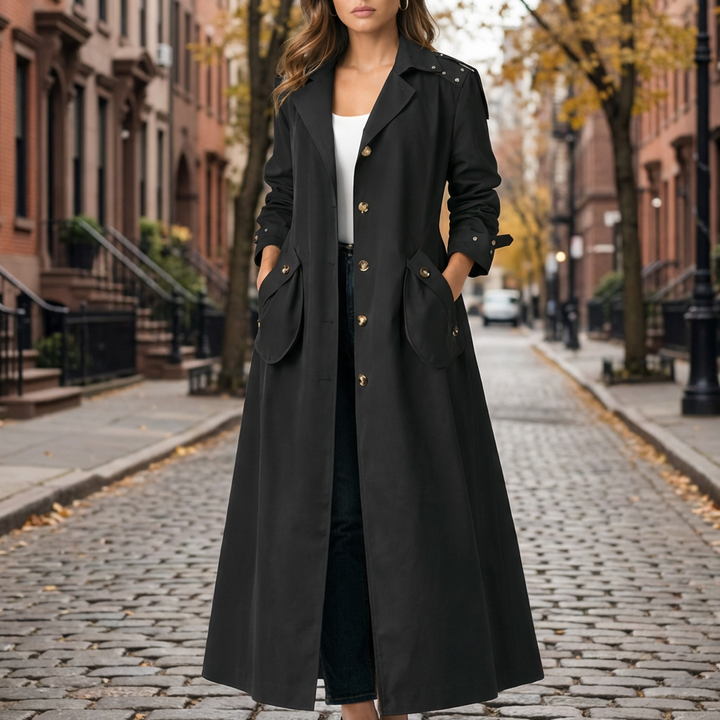 Abrigo Trench para Mujeres con Capucha