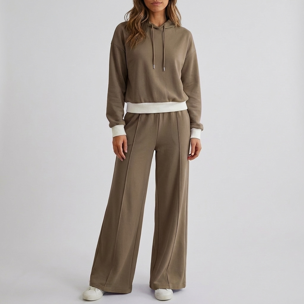 Conjunto de Lounge de Jogging de Dos Piezas Estiloso para Mujeres