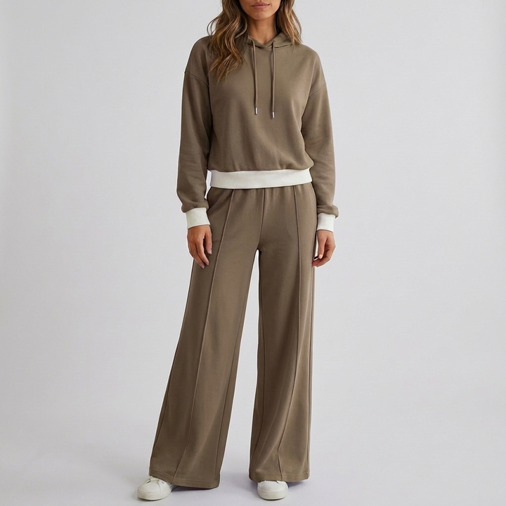 Conjunto de Lounge de Jogging de Dos Piezas Estiloso para Mujeres
