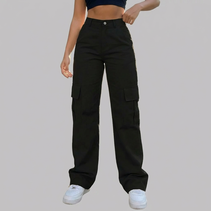 Pantalones Cargo de Mujer de Alta Cintura
