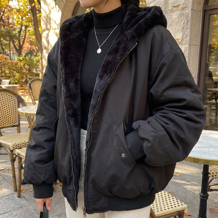 Chaqueta con Capucha de Invierno 2 en 1 para Mujeres