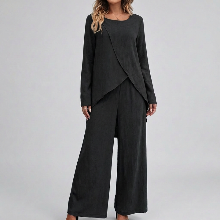 Conjunto de Pantalón Dos Piezas Elegante para Mujeres