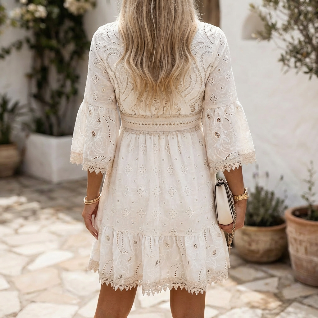 Vestido Boho de Verano para Mujer con Bordado