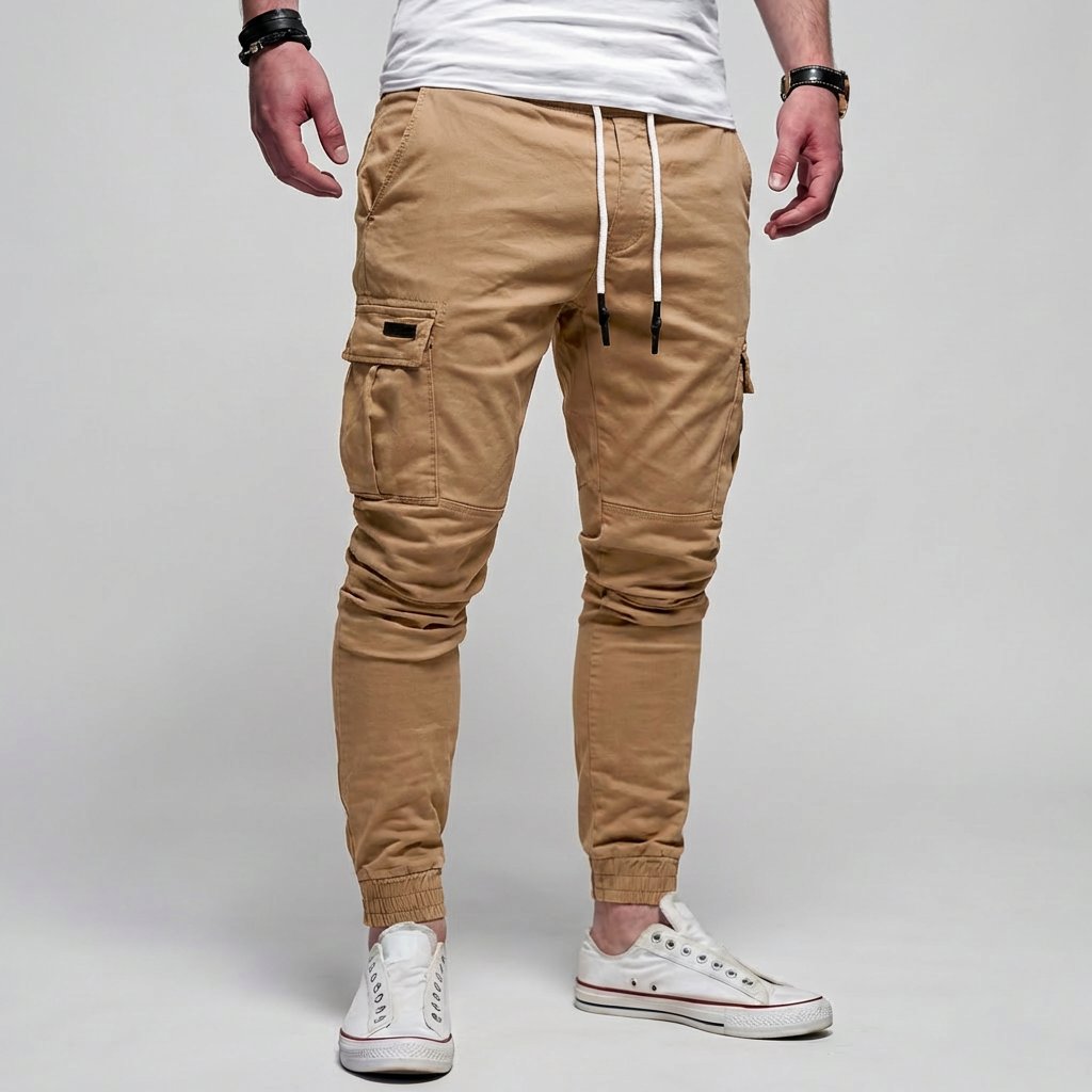 Pantalones Cargo con Bolsillos con Solapa para Hombres