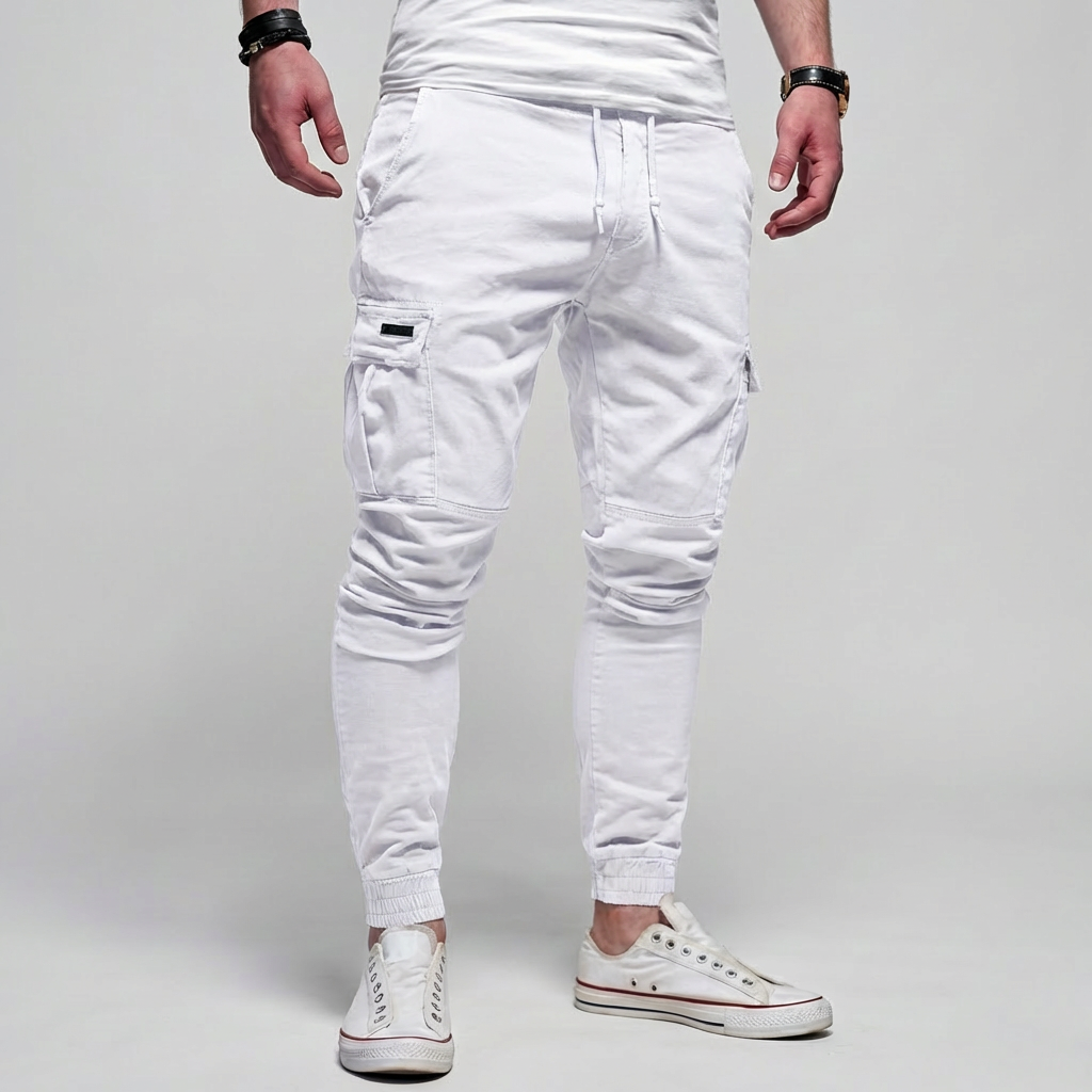Pantalones Cargo con Bolsillos con Solapa para Hombres