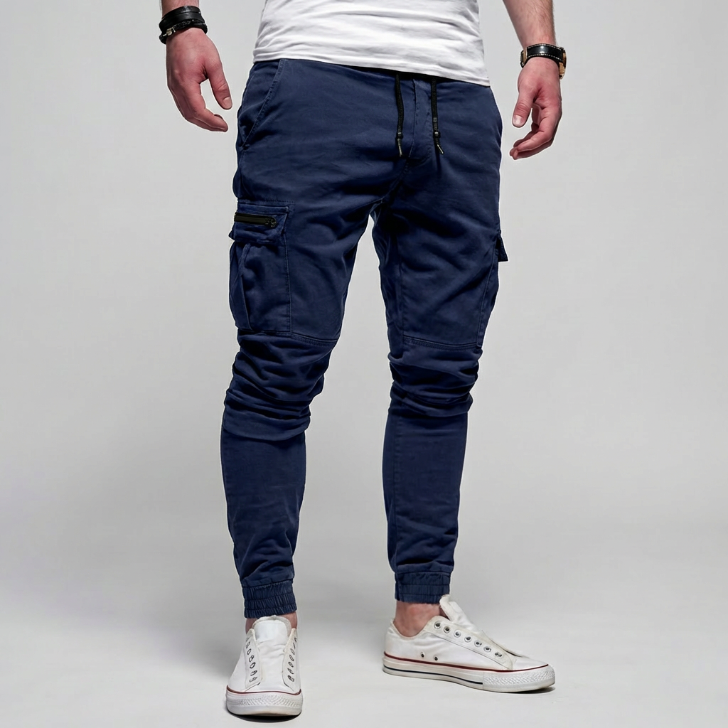 Pantalones Cargo con Bolsillos con Solapa para Hombres