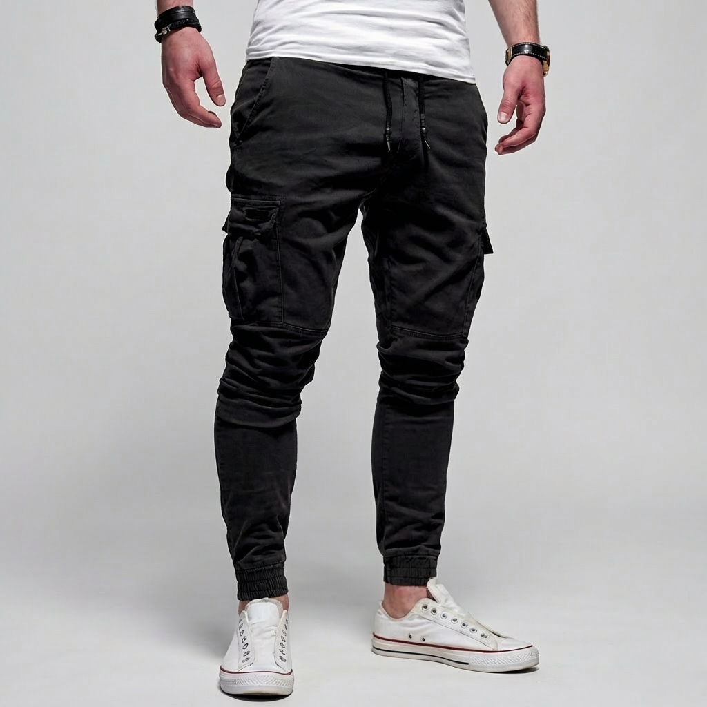 Pantalones Cargo con Bolsillos con Solapa para Hombres