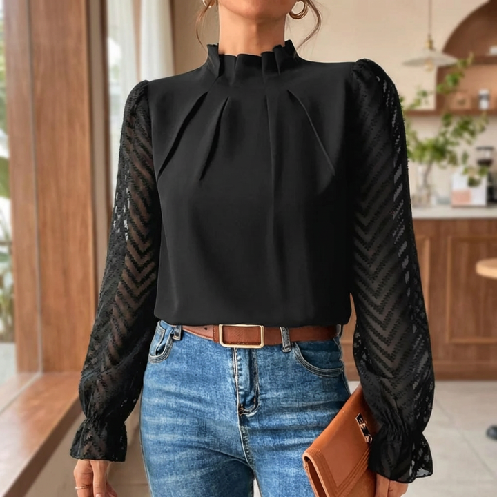 Blusa Elegante de Manga Larga para Mujeres