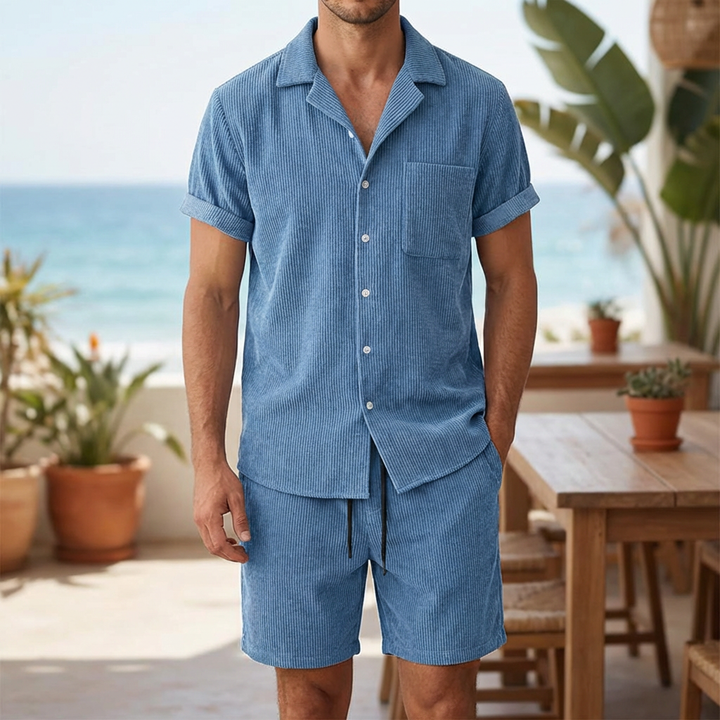 Conjunto Breeze – Conjunto de Shorts de Pana para Hombres