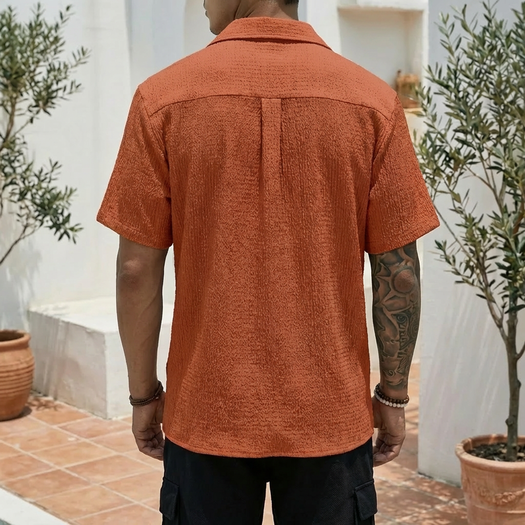 Camisa de Negocios de Verano para Hombres