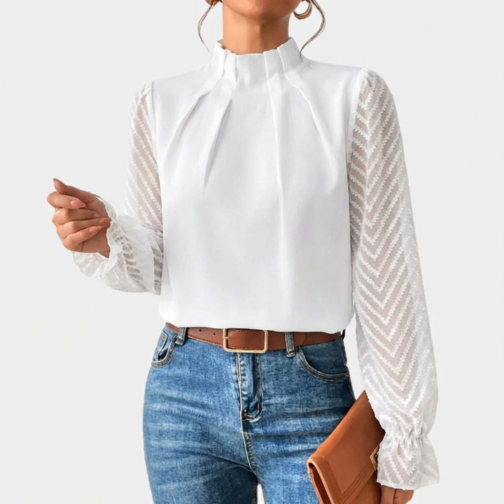 Blusa Elegante de Manga Larga para Mujeres