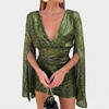 Vestido Glamour con Detalles Brillantes