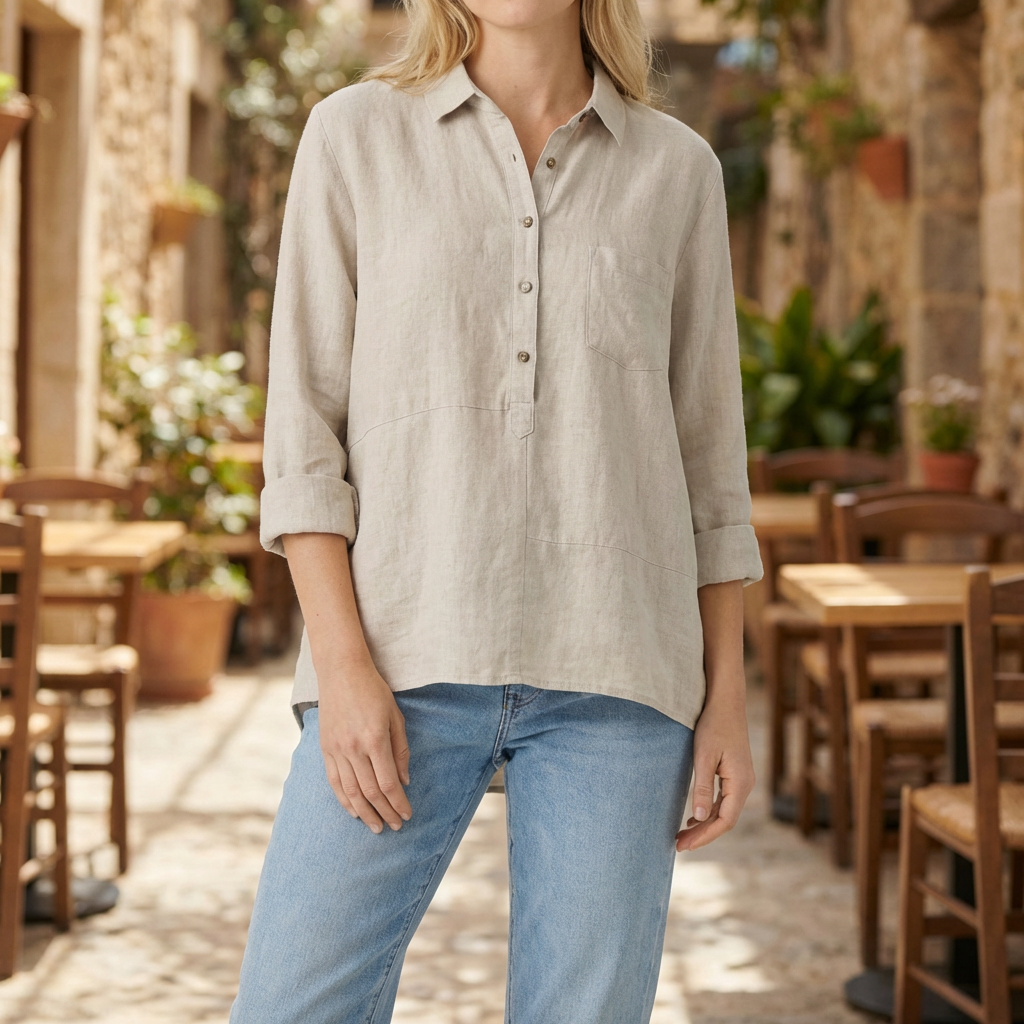Blusa Elegante de Manga Larga para Mujeres