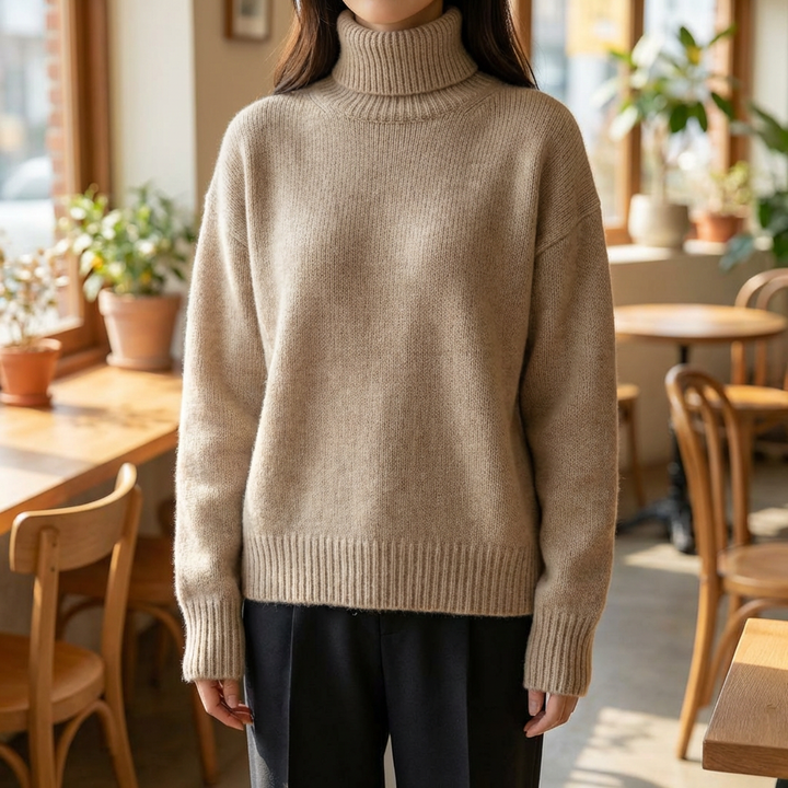 Suéter de Cuello Alto para Mujeres