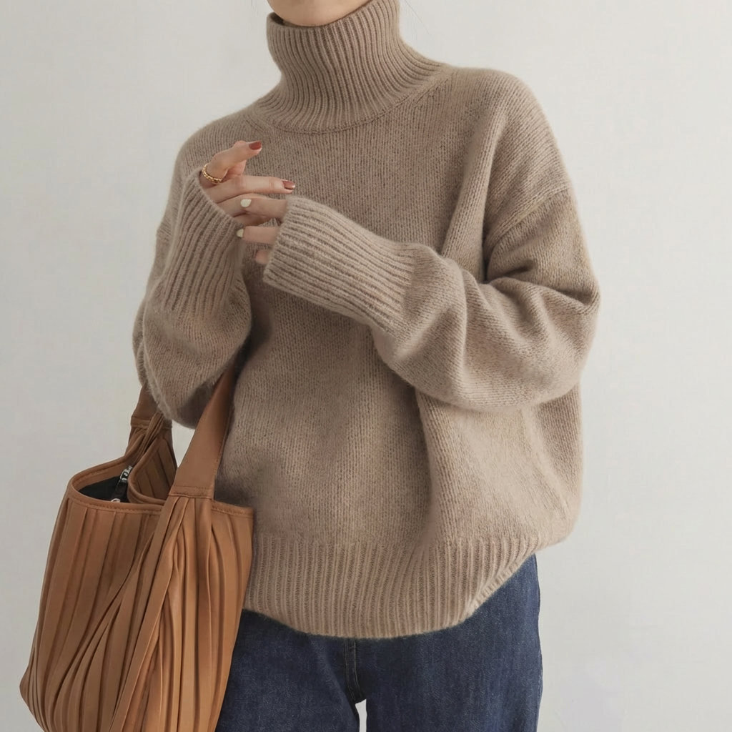Suéter de Cuello Alto para Mujeres