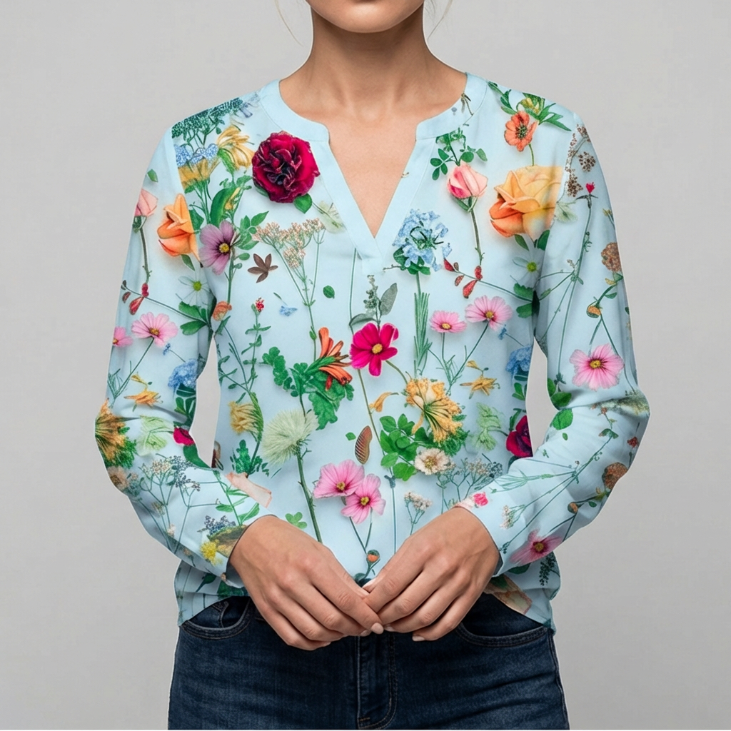 Blusa Floral Casual para Mujeres