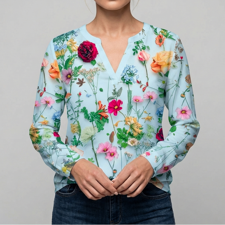 Blusa Floral Casual para Mujeres