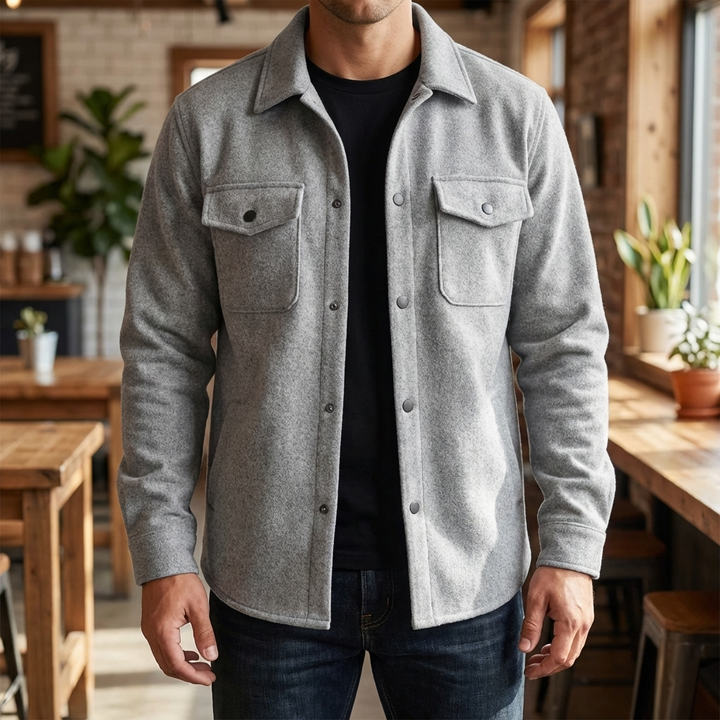 Chaqueta con Botones para Hombres