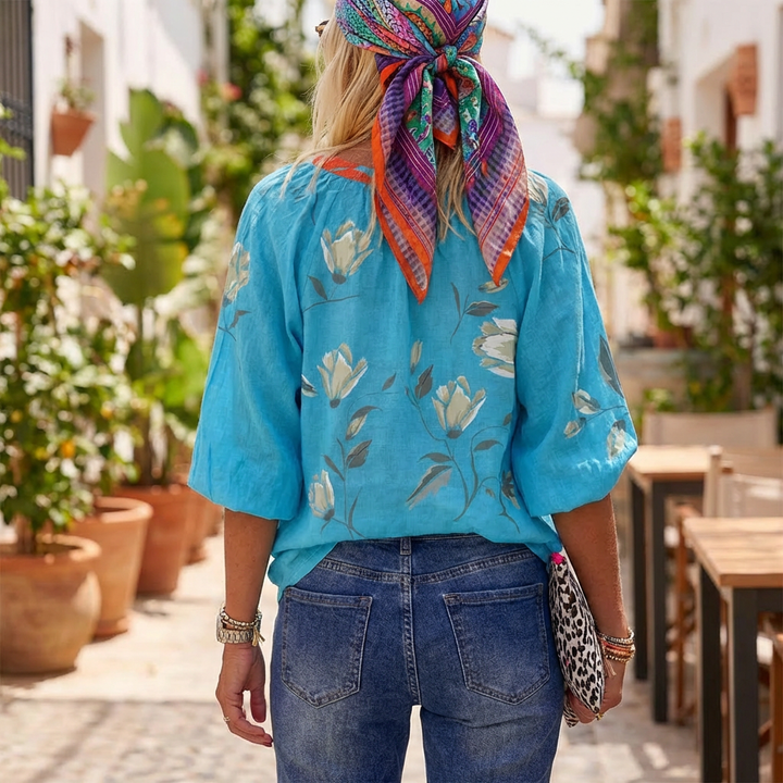 Blusa Floral de Verano para Mujeres