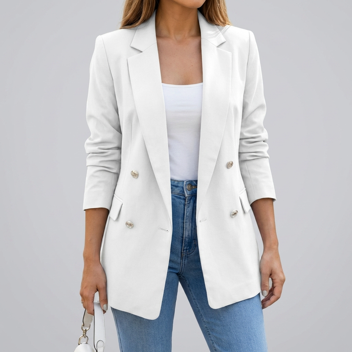 Blazer Doble Abotonado a Medida para Mujeres
