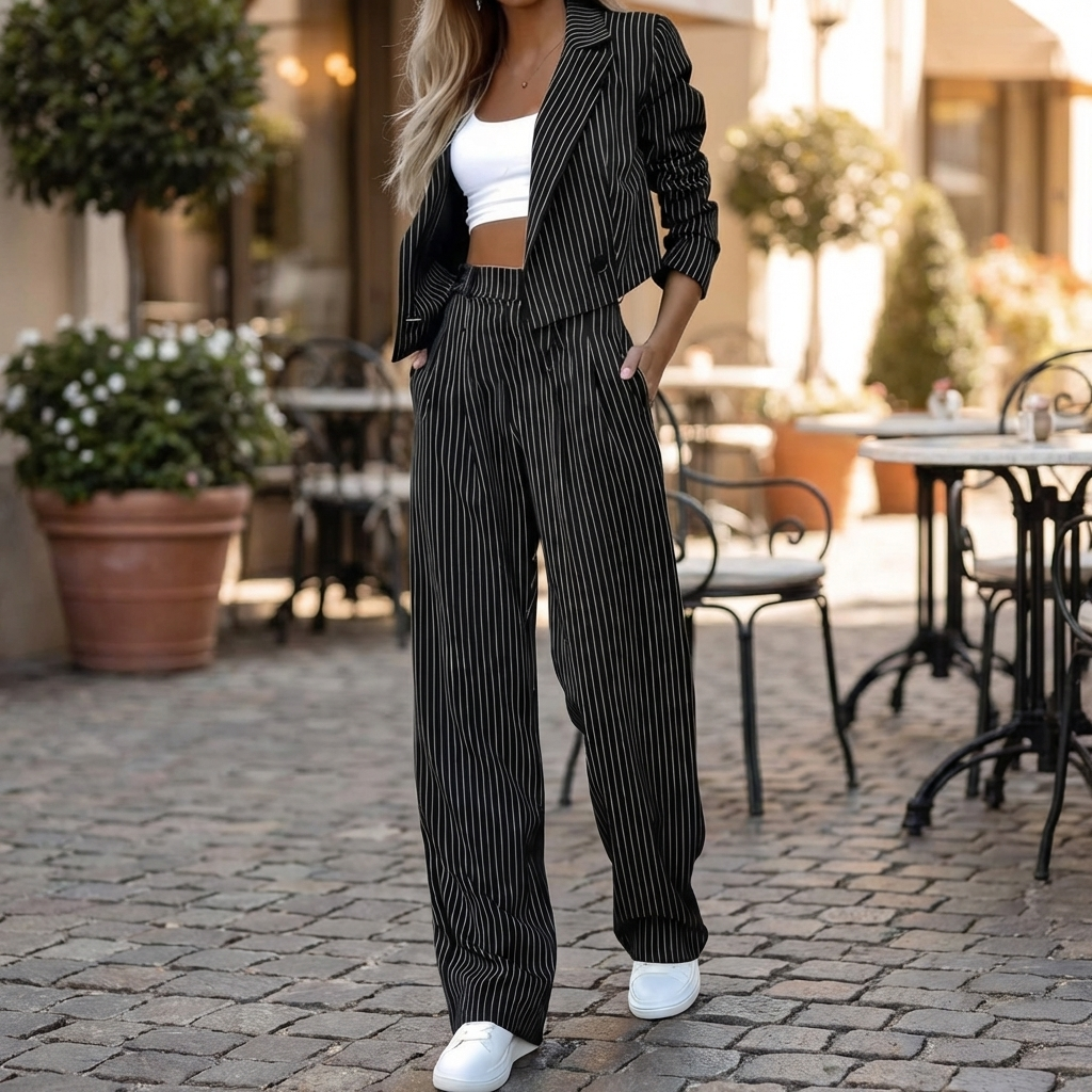 Conjunto Elegante de Dos Piezas para Mujeres